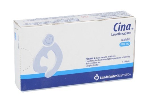 CINA LEVOFLOXACINO 500MG TAB C/7 LANDS