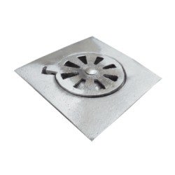COLADERA ALUMINIO PISO SAT. 4″ S/MARCA