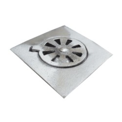 COLADERA ALUMINIO PISO SAT. 5″ S/MARCA