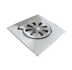 COLADERA ALUMINIO PISO SAT. 5″ S/MARCA