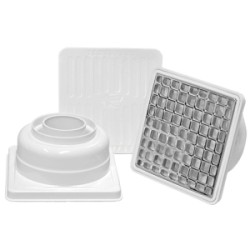 COLADERA C-2604 PVC UNIVERSAL CUADRADA FLEXIMATIC