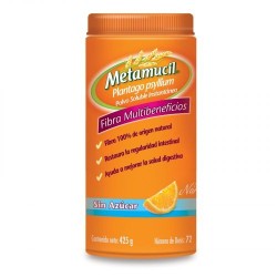 Metamucil Fibra Natural Naranja Tarro