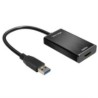 Adaptador Vorago ADP-204 USB 3.0 A HDMI Salida Aduio 3.5mm Color Negro