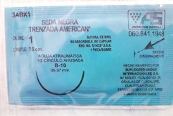 Comprar SUTURA SEDA NEGRA TRENZADA