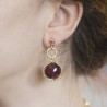 Aretes ojo de tigre