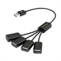 Concentrador Vorago HU-101 4 Puertos USB Tipo