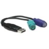 Convertidor Manhattan PS/2 a USB 2 Puertos