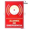 SES46 Señal  pulgadas Alarma de emergencia...