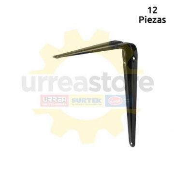 137799 Mensula de acero 8x10 pulgadas Negro Surtek