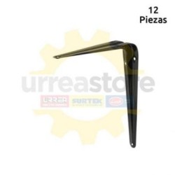 137799 Mensula de acero 8x10 pulgadas Negro Surtek