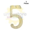 L6805LB Numero 5 slim 4 pulgadas latón...