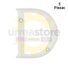 L701DCS Letra D slim 4 pulgadas cromo satinado...