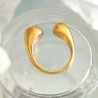 Anillo Dorado Acero Inoxidable C604
