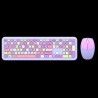Kit Teclado y Mouse Acteck Creator Chic Colors MK475 Inalámbrico 2xBaterías AAA Incluidas Color Morado