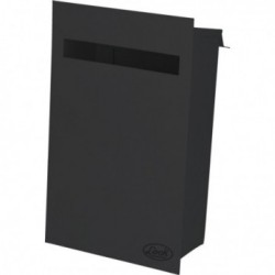11BZ Buzón negro 21.5x35x10.5cm Lock
