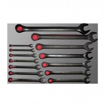 CH305L Juego 14 llaves combinadas black pulgada...
