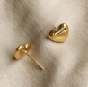 Aretes Mini Corazon 2 Acero Inoxidable C615