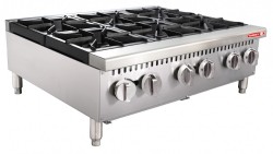 PARRILLA A GAS 6 QUEMADORES PAT-6QG | Parrilla -