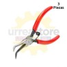 28520 Pinza electrónica punta aguja doblada 45°...