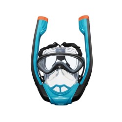 Mascara+Visor c/Snorkel de dos tubos med/L/XL 1mod col azul con negro