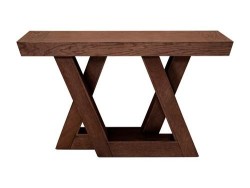 Consola Logger De Madera Encino Dark Brown