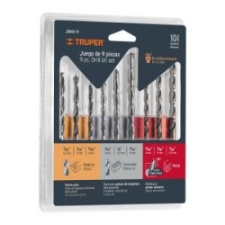 Juego de 9 brocas Truper