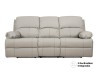 Sofá Reclinable Kassel De Tacto-Piel Color Gris