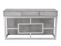 Consola Novuk De Madera Color Gris Pizarra