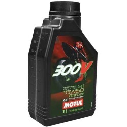 Aceite Motor 4 Tiempos Motul 300V Factory Line 15W50 1L Sintético Doble Ester