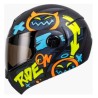 CASCO ICH ABATIBLE MOVE NEGRO MATTE AMARILLO