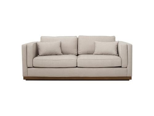 Love Seat Hayden De Tela Color Gris