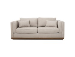 Love Seat Hayden De Tela Color Gris
