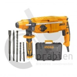 Rotomartillo SDS plus 800W con accesorios Ingco