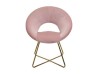 Sillón Individual Cosmo De Tela Color Rosa