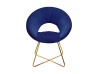 Sillón Individual Cosmo De Tela Color Azul