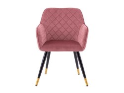 Sillón Individual Bellini De Tela Color Rosa