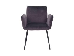 Sillón Gibson De Tela Color Gris Oxford
