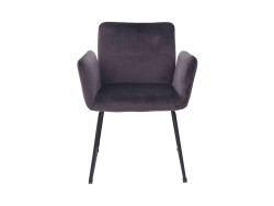 Sillón Gibson De Tela Color Gris Oxford