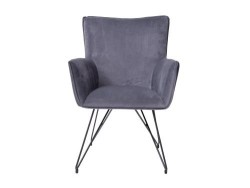 Silla Brogue De Tela Color Gris