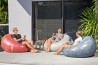 Sillon inflable 3/colores azul/rojo/café 1.12m x 1.12m x 66cm