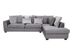 Sala Esquinera Surf De Tela Color Gris Marca Boal