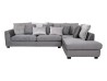 Sala Esquinera Surf De Tela Color Gris Marca Boal