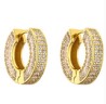 Aretes Aro Elegante Chapa de Oro C684