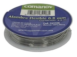 ALAMBRE FLEXIBLE .8MM C/ 4.5 M