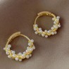 Aretes Aro Perlas 1Z2