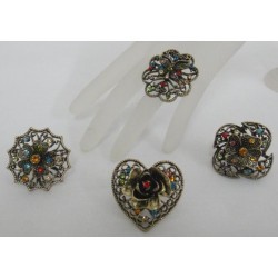 ANILLO DE METAL / ACRILICO