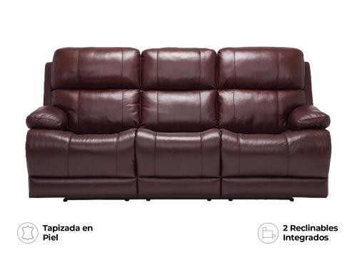 Sofá Reclinable Kenaston Eléctrico De Piel Color Café Marca Palliser