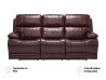 Sofá Reclinable Kenaston Eléctrico De Piel Color Café Marca Palliser