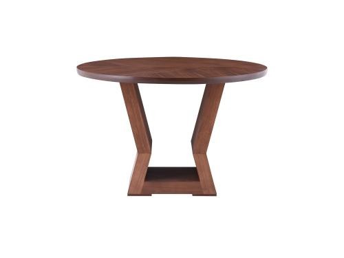 Mesa De Madera Redonda Sorrento De Madera Tzalam Natural Para 4 Personas