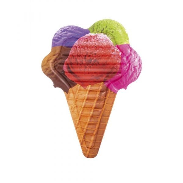 Cama inflable adulto  helado de colores 1.88cm x 1.30cm (62 x 51 pulg)